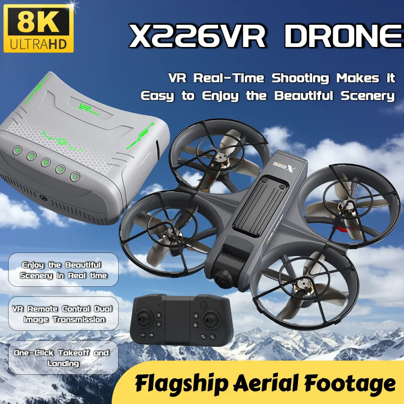 NEW Lenovo X226/X226VR Mini Drones 4K Professional Remote Control Helicopter Plane RC Dron with Screen Quadcopter Toys Gift