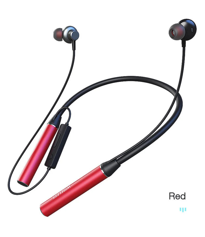 Wireless Headphones 180 Hour Endurance Bluetooth Bass Headset with Mic Stereo Neckband Earphones Sport Auriculares For TF Card