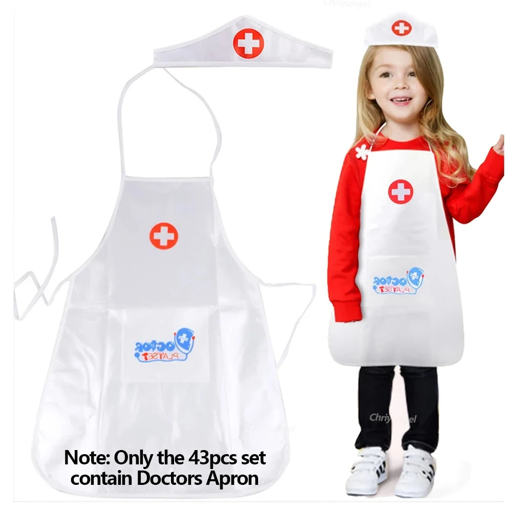 Doctor Toys for Kids 43/40/31PCS Hospital Nurse Doctor Role Play Kit Medical Toys Dentist Kit Educational Toy Gift for Boy Girl
