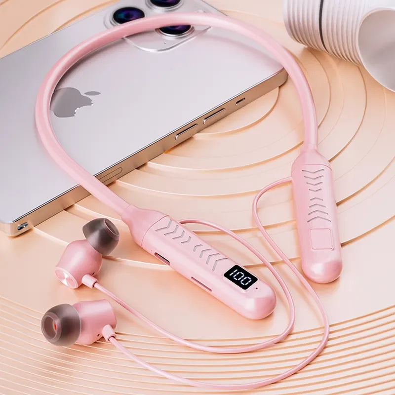 2023 New True Wireless BT Headphones: High Quality, Long Life, Digital Display and Pluggable Memory Card Playback!