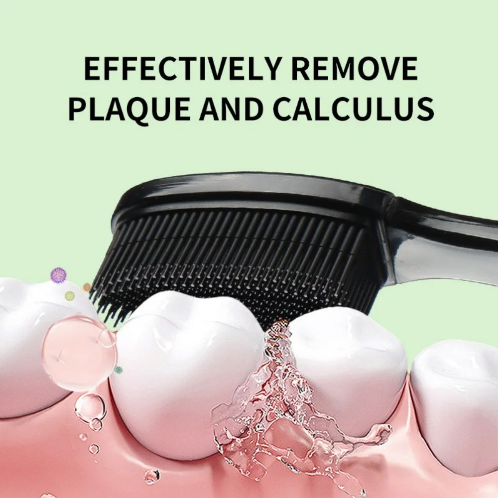 2/6/10Pcs Random Color Silicone Bristle Deep Cleaning Outdoor Travel Convenient Toothbrush Home Essential Holiday Gift Great Cleaning Power Christmas Gift