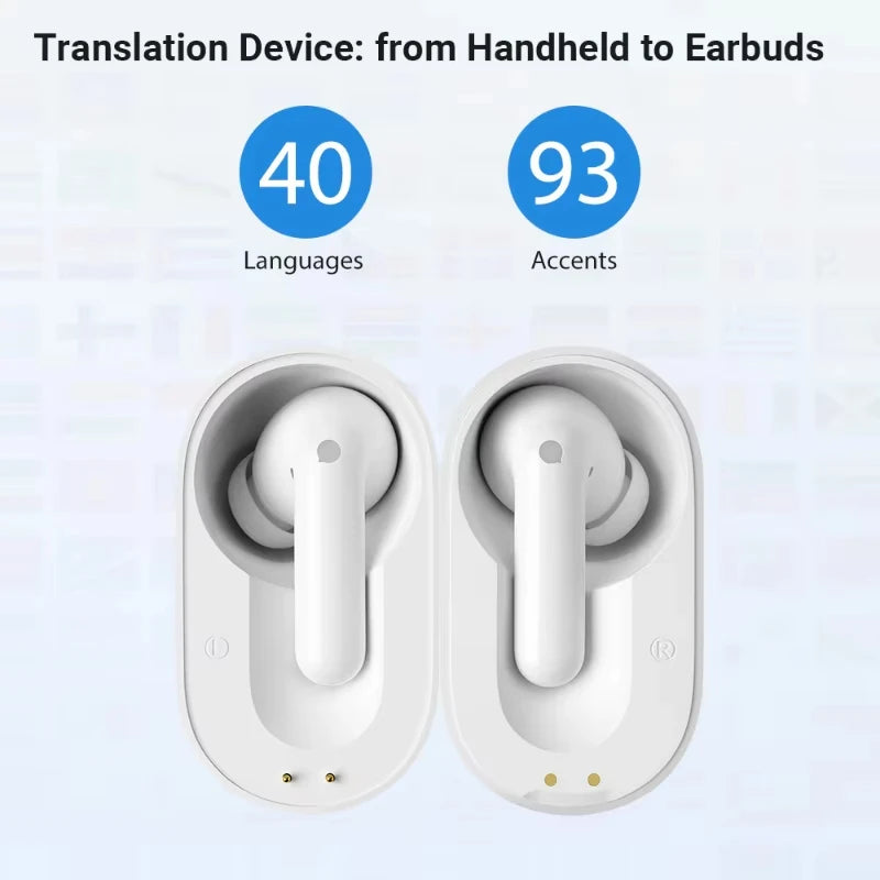 Timekettle M3 Translator Earbuds Bluetooth Real Time Simultaneous Headphones Instant Voice Translate Device for Business Travel