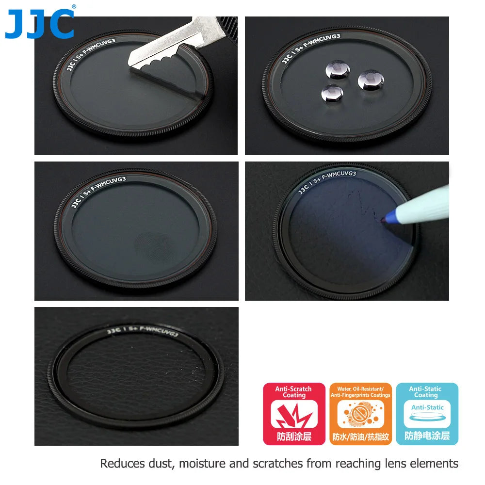 JJC Ultra Slim Multi-Coated UV Filter For Ricoh GR IV HDF GRIV GR4 Monochrome GR IIIx HDF GR III HDF GR II GR3x GR3 GR2 Camera