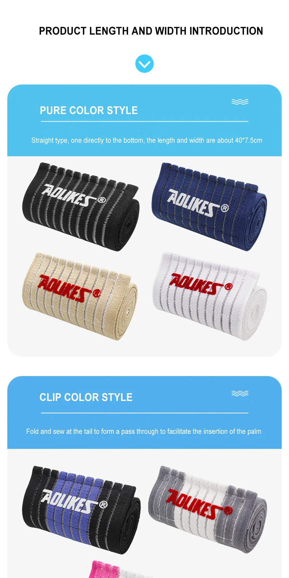 AOLIKES Professional Sports Strain Wraps Bandages Elastic Ankle Support Pad Protection Ankle Bandage Guard Gym Protection