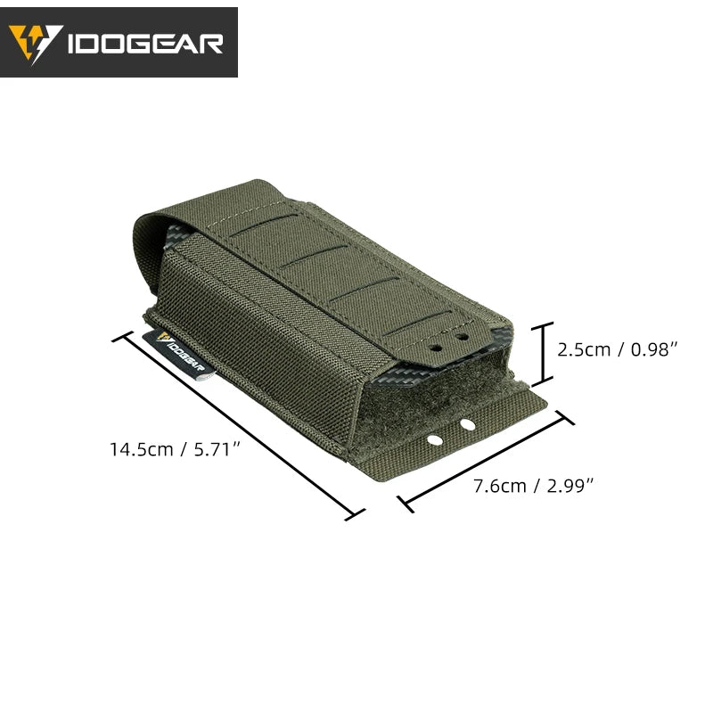IDOGEAR Tactical Single LSR 556 Mag Pouch Mag Carrier MOLLE Pouch Laser Cut Tool Bags 35135