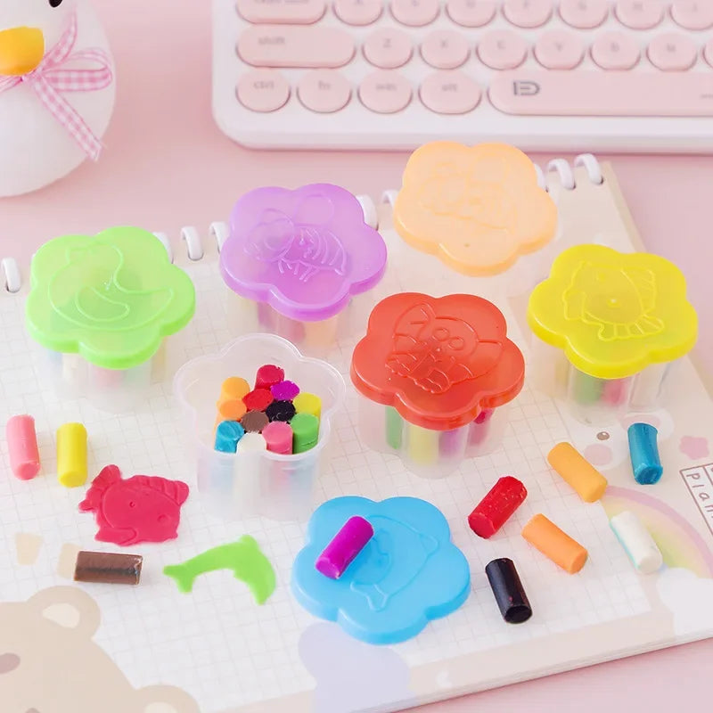 12 Boxes DIY Colorful Clay Handmade Plasticine Toy for Kids Birthday Party Favors Kindergarten Rewards Goodie Bag Pinata Fillers
