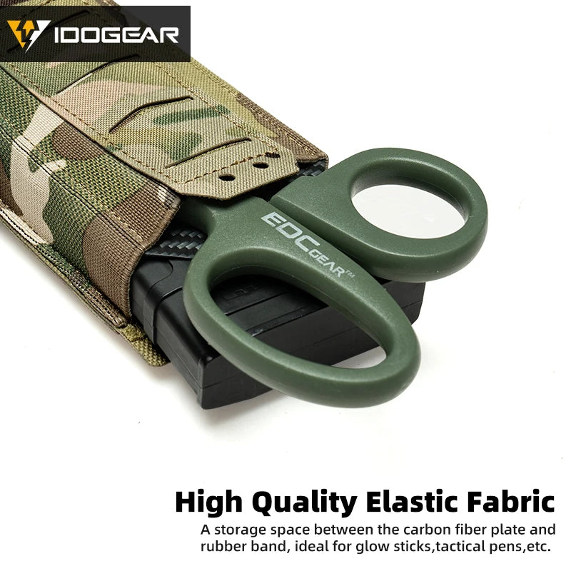 IDOGEAR Tactical Single LSR 556 Mag Pouch Mag Carrier MOLLE Pouch Laser Cut Tool Bags 35135