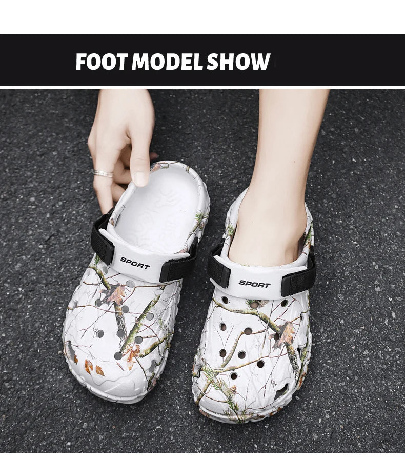 New Summer Men's Sandals New Home Garden Shoes Comfortable and Lightweight Men Slippers Non-Slip Soft Bottom Flip Flop Sandals