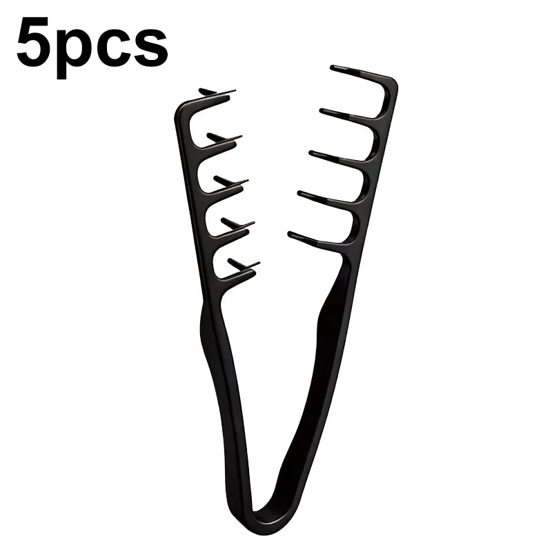 1/2/5Pcs Volumizing Wide-Tooth Hair Styling Comb Curling Tools Fluffy Texture For Men Ideal For All Hair Types Hairstyling Tools