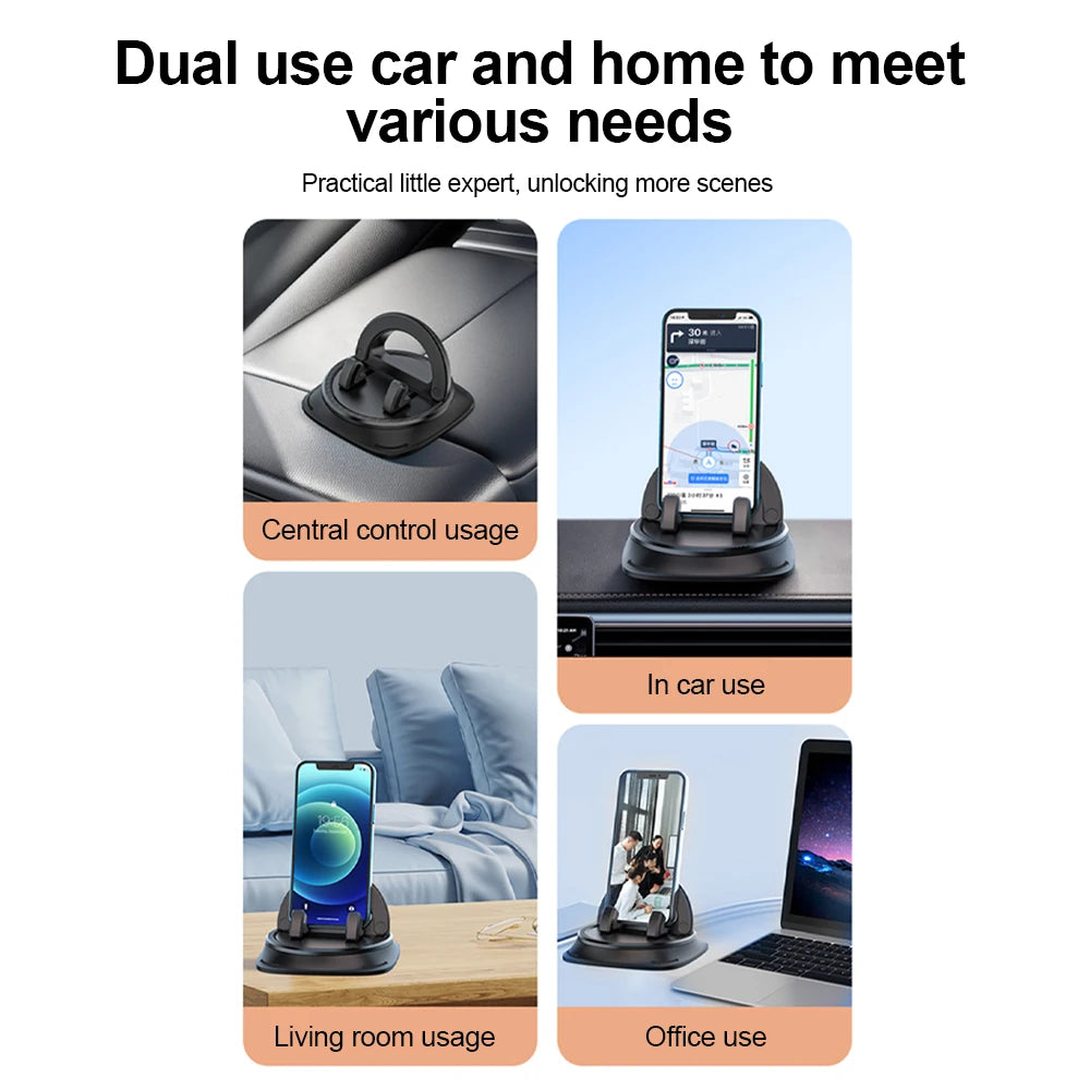 360 Degree Rotation Car Phone Holder Dashboard Stand Bracket Universal for iPhone Samsung Xiaomi Huawei Car Accessories