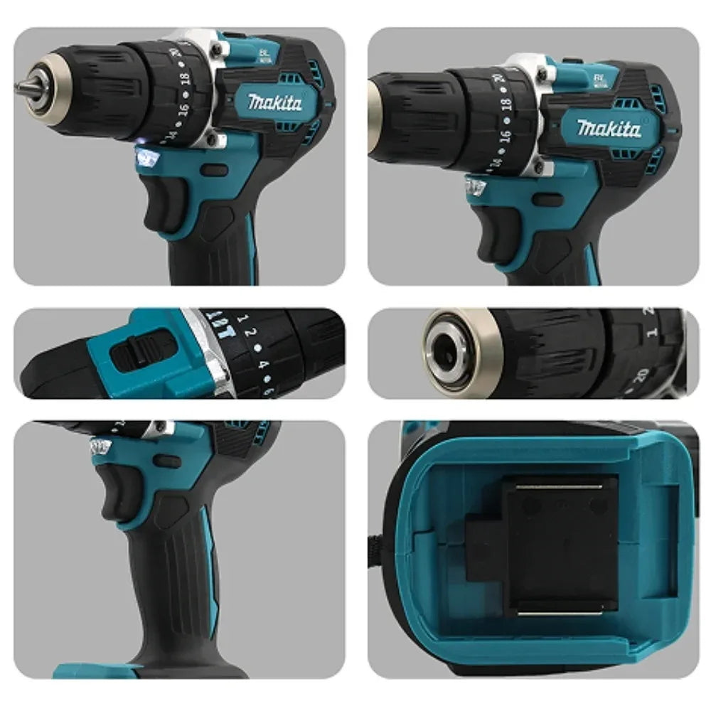 Makita 100%Original DDF487 Cordless Driver Drill 18V Brushless Electric Impact Screwdriver Rechargeable Power Tool