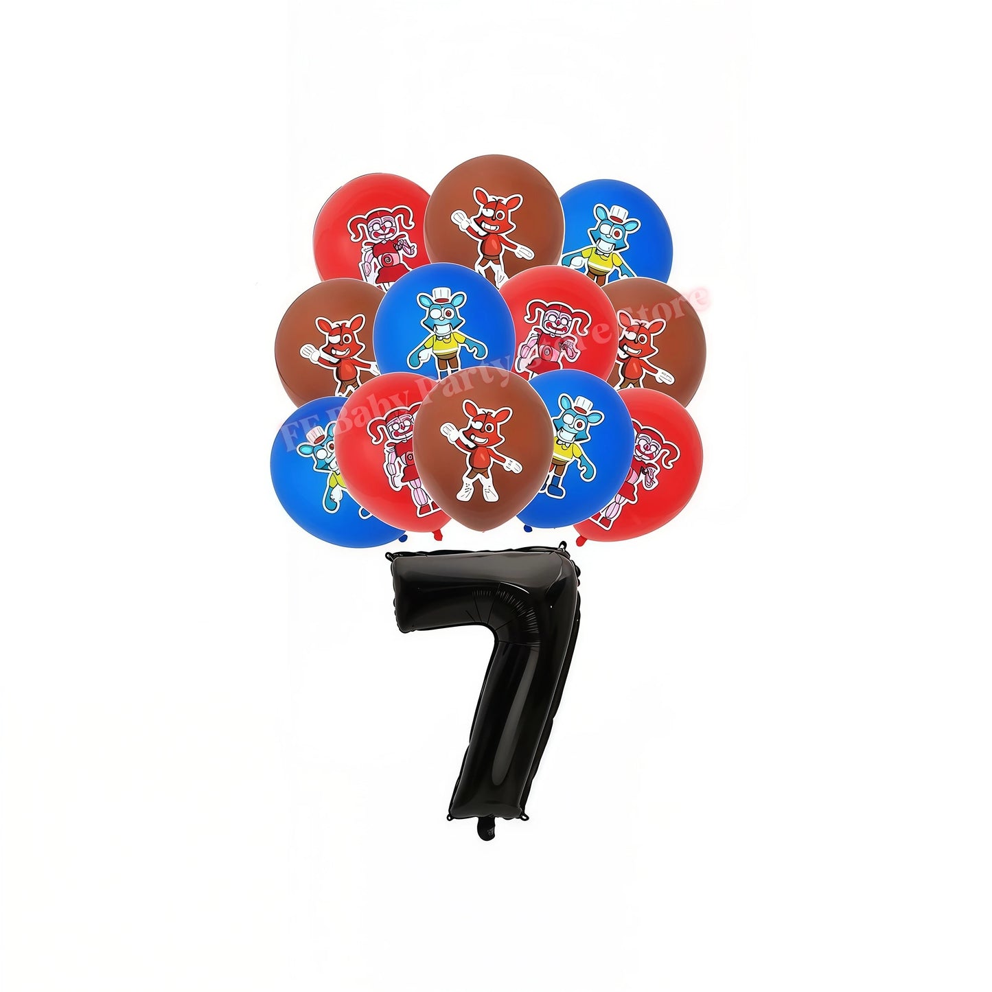 Five Nights Bear Birthday Party Decorations Plate Cup Backdrop Freddyed Balloon for Kids Party Favors FNAFs Event Supplies Gifts