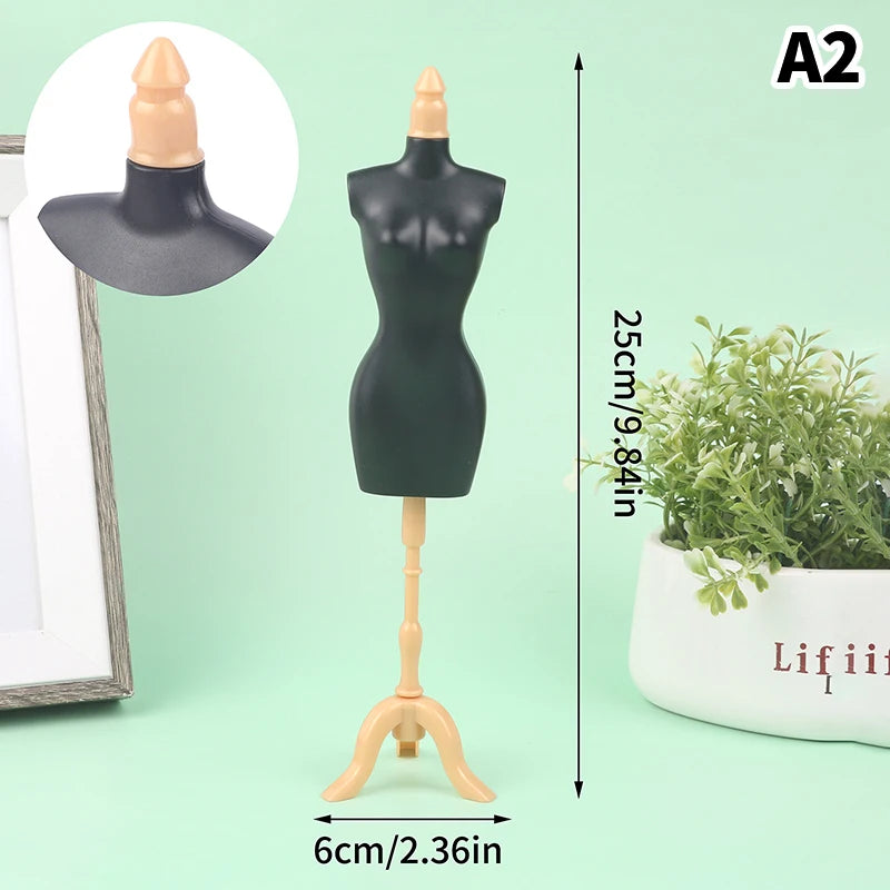 1/6 Doll Mannequin Coat Hanger Dollhouse Doll Skirt Support Wedding Mannequin Stand Humanoid Model Toy Doll Gown Display Form