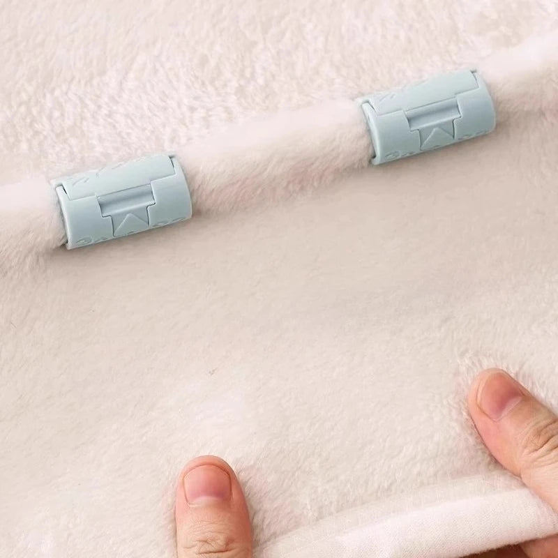 6PCS Invisible Needle-free Bed Sheet Holder Quilt Cover Non-slip Mattress Sheet Buckle Bed Pegs Clamp Fastener Gripper