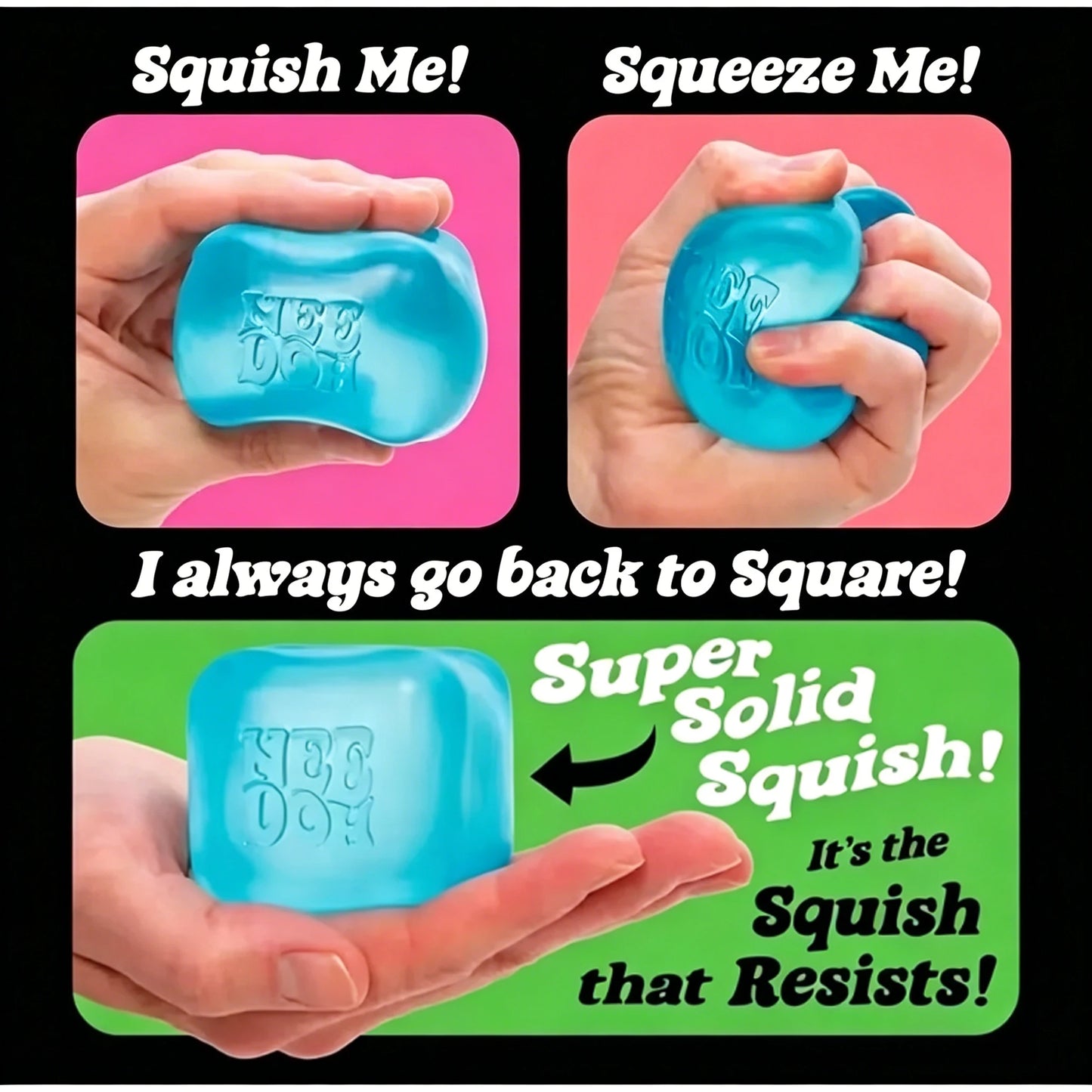Nee DOH Model Soft Squishy Toy  Nice Cube Sensory Stress Reliever Fidget Tool for Anxiety for Adults & Kids Premium in Stock