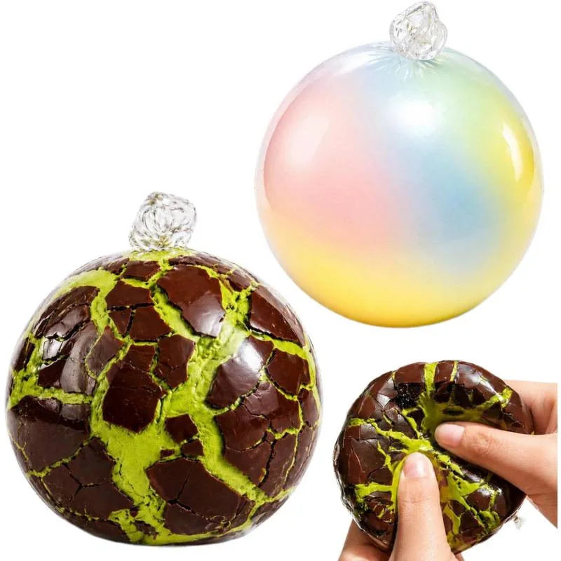 Squeeze Stress Ball Cracked Wax Chocolate Shaped Soft Squishy Fidget Toy Desk Toy For Stress Relief Office Study Break Adults