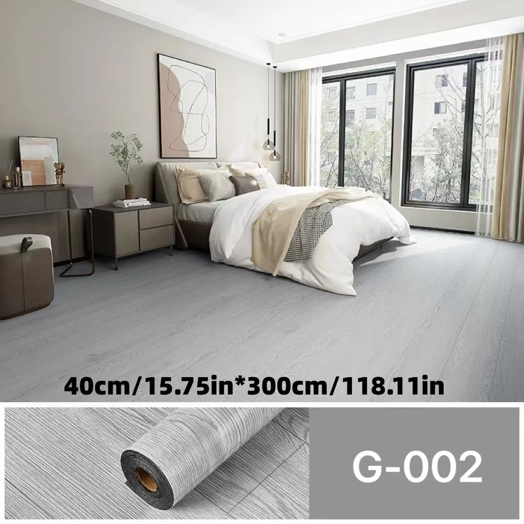 Vinyl Flooring Roll 15.7"W X 118"L/ 12.9 Sq.Ft, Peel and Stick Wall Tiles Vinyl Plank Flooring for Any Room, Easy DIY