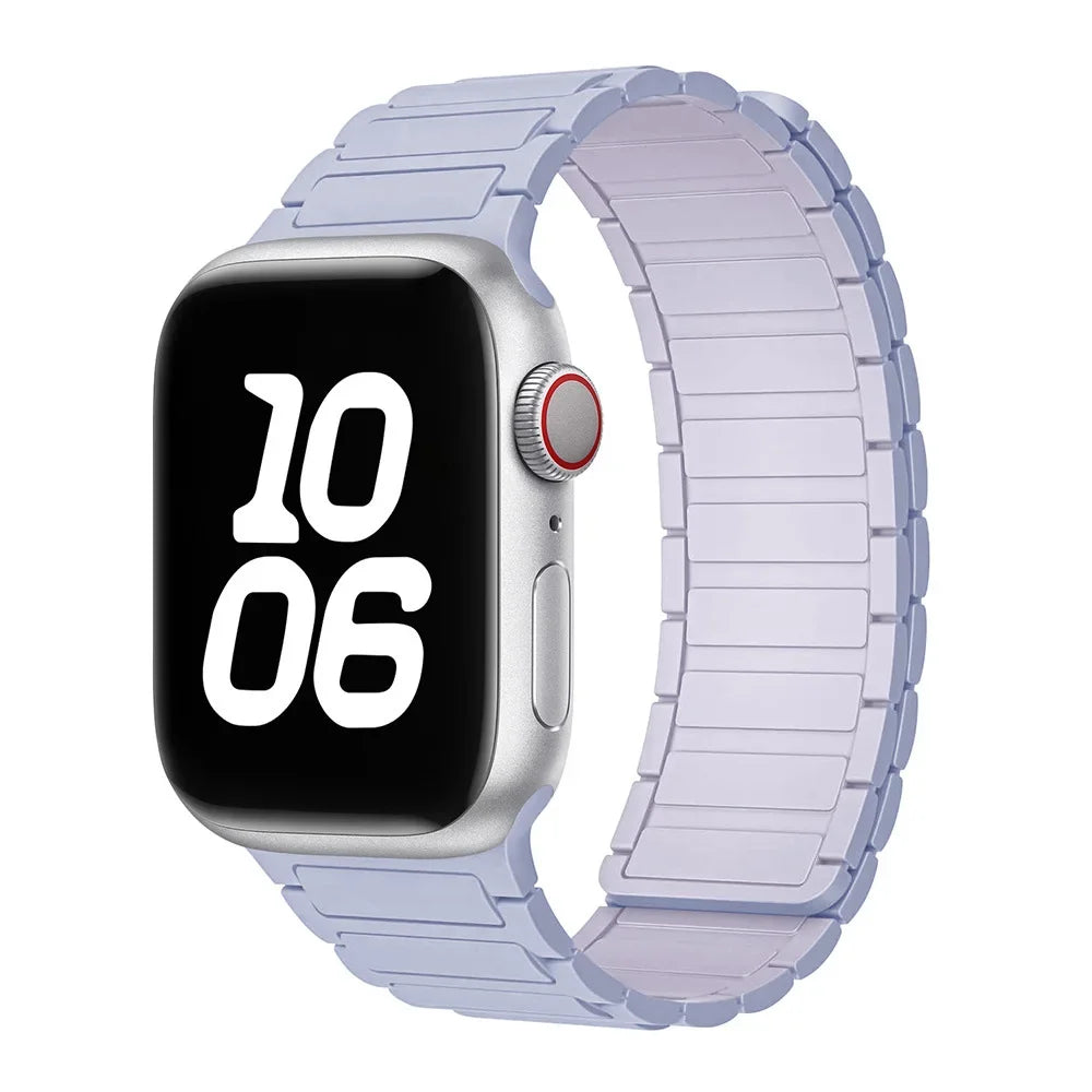 Magnetic Band for Apple Watch Ultra 3 49mm 46mm 42mm 45mm 44mm 40mm 41mm Silicone Strap iWatch Series 11 10 9 8 7 6 SE Bracelet