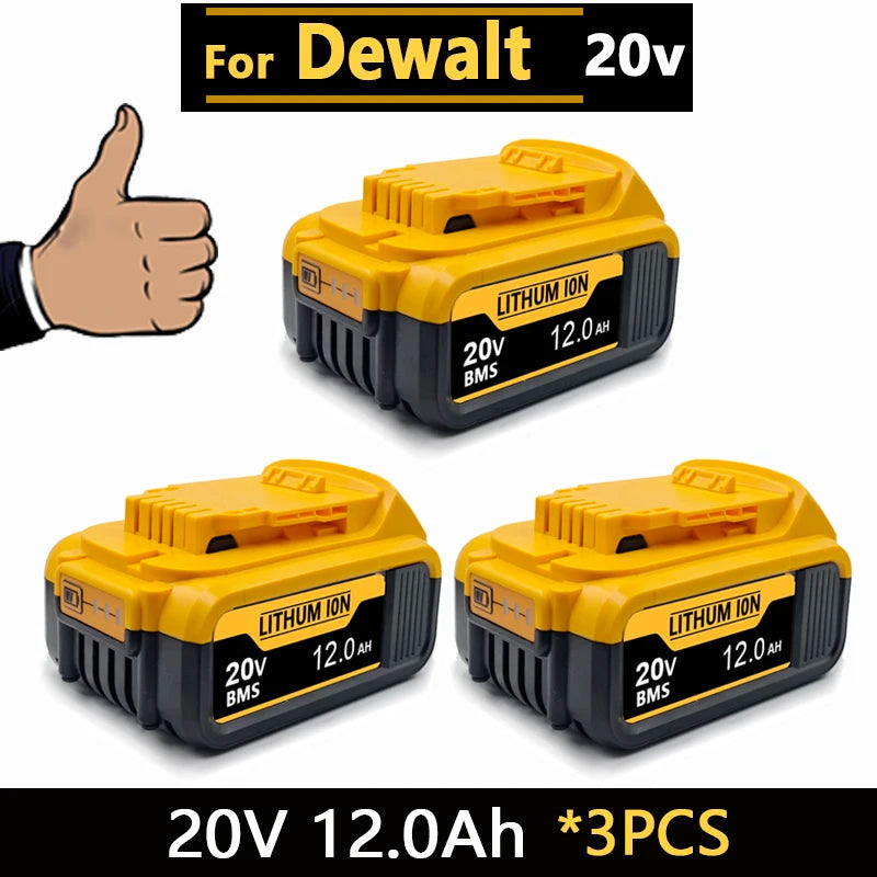 New High-power For DEWALT 20v/60V battery DCB200 DCB205 DCB206  * power tool 18V battery 3AH 8AH 12AH 18AH batteries  DCD805