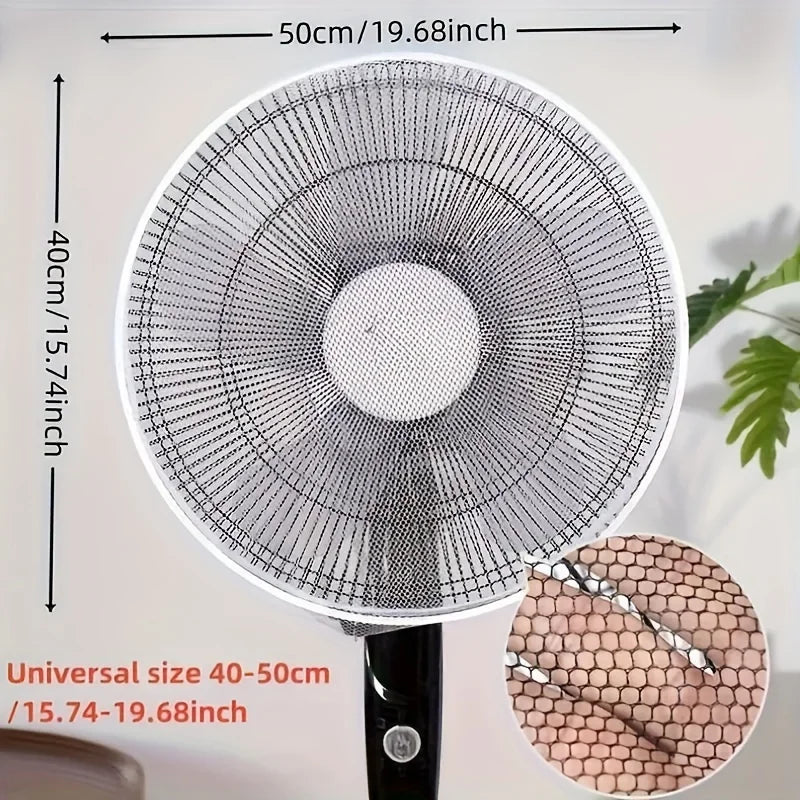2PCS Universal Reusable Fans Cover Dustproof Net-Hand Wash and Machine Wash Available,Suitable for Bedroom,Kitchen,Living Room