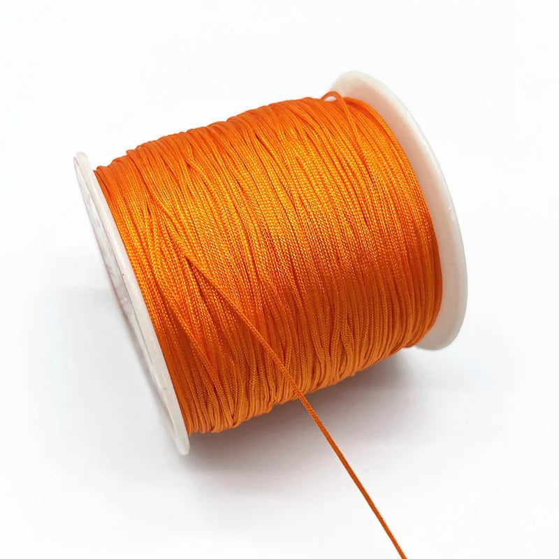 100M/Roll 0.8mm Nylon Cord Thread Chinese Knot Macrame Cord Bracelet Braided String DIY Tassels Beading Shamballa String Thread