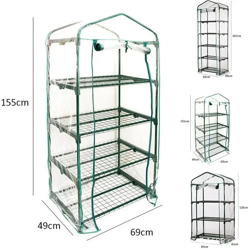 Adjustable Waterproof Plant Cover for Garden - Durable Multi-Layer Frost Protection Greenhouse Ideal for Vegetables And Flowers