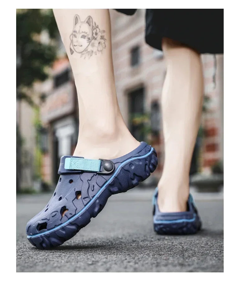 Factory Cheap EVA Men's Clogs Shoes Lightweight Wholesale Plastic Clog Men Beach Working Sandals with Men Clogs&Mules Big Size47