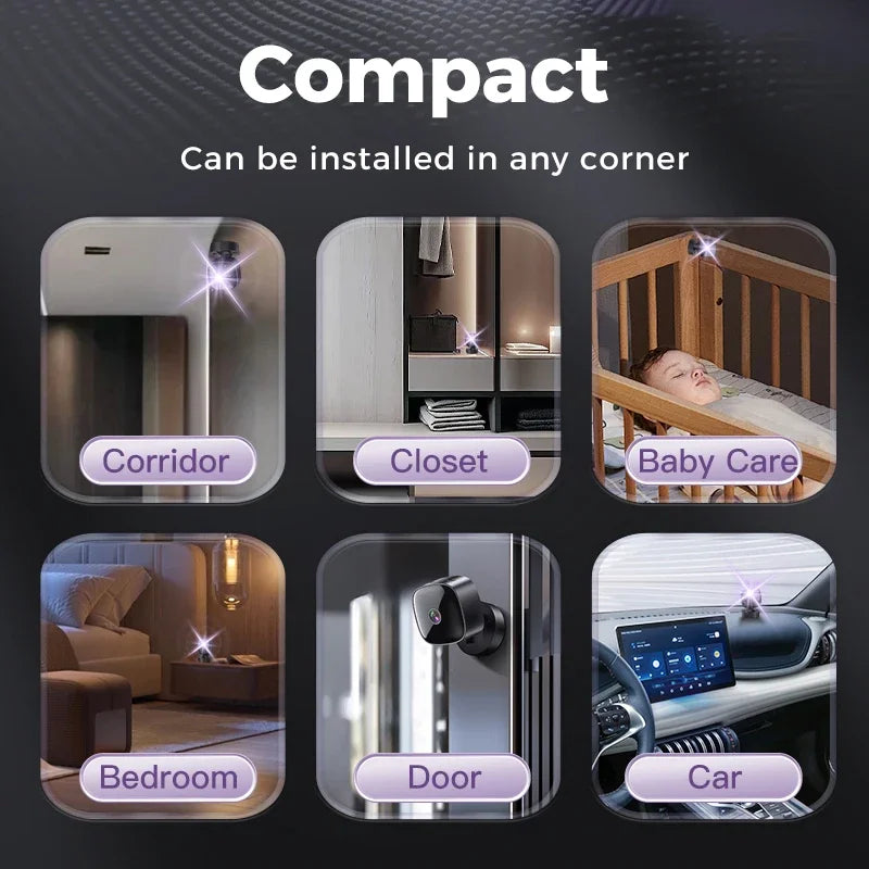 Lenovo Wifi Camera 6K HD Mini Camera Wireless Security Protection Remote Monitor Camcorders Video Surveillance Home Smart Camera