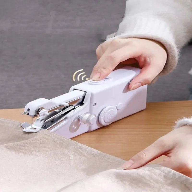 Portable Sewing Machine Manual Handheld Rope-free Electric Quick Build DIY Apparel Supplies Arts Crafts Home Garden Mini
