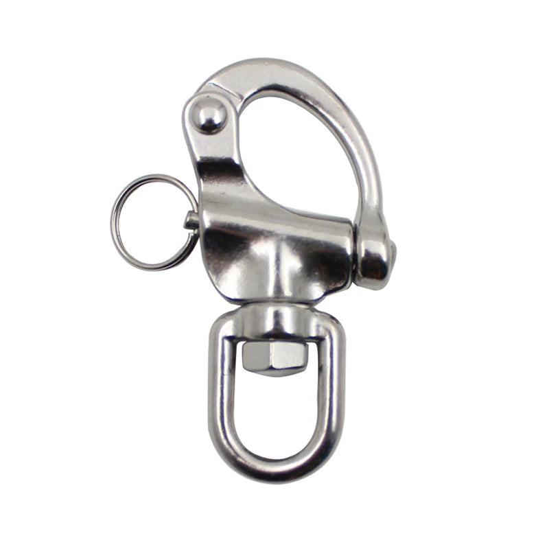 Swivel Eye Snap Shackle Quick Release Bail Rigging Sailing Boat Marine 316 Stainless Steel Clip