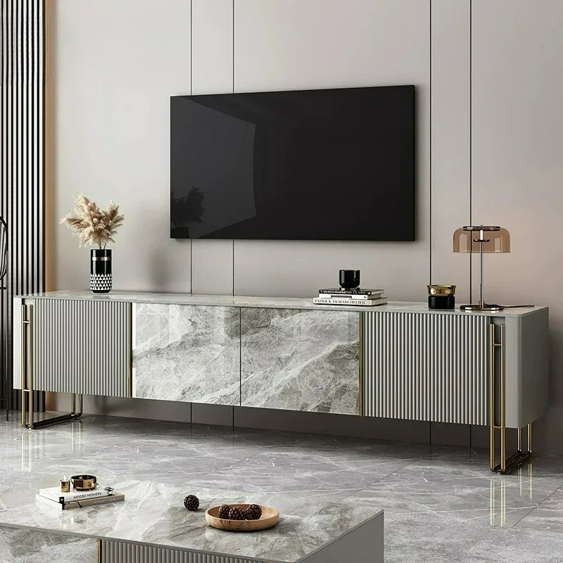 Customizable luxury TV cabinets, modern minimalist living room and bedroom platform coffee table sets with storage cabinets.