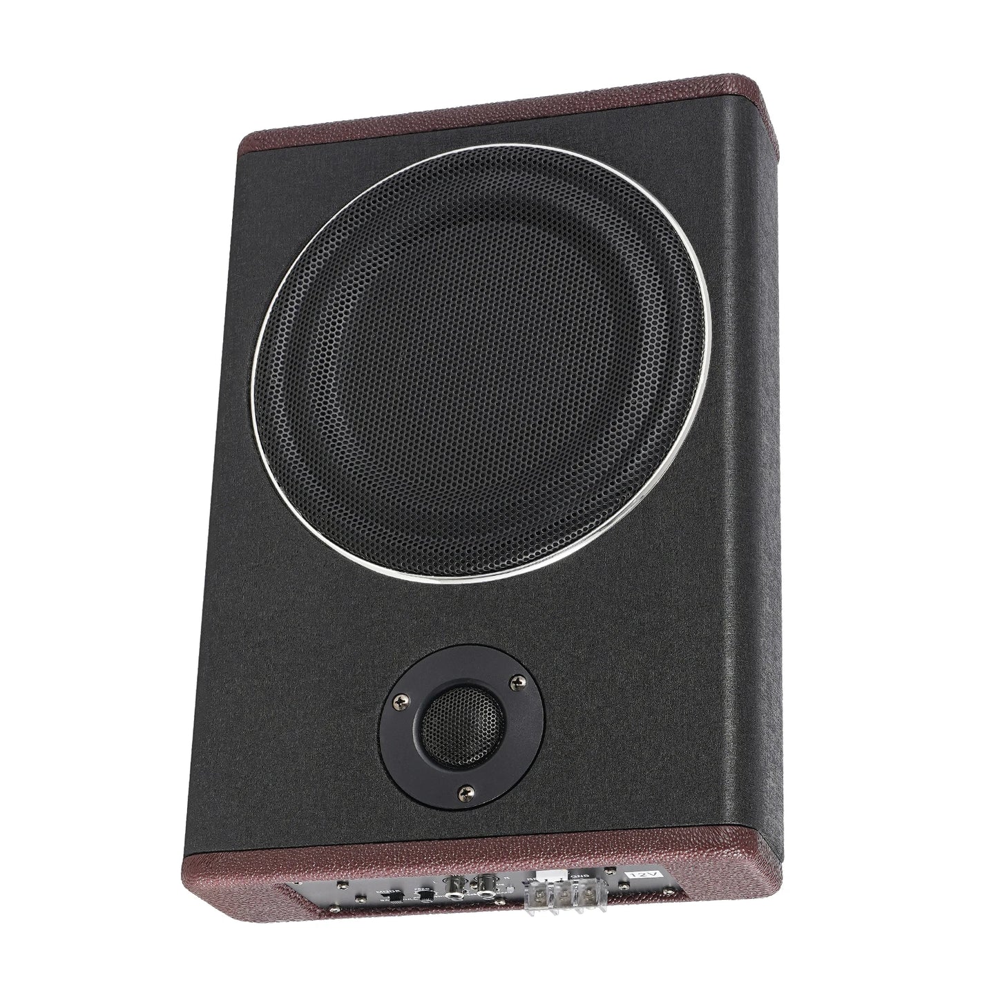 8 Inch 600W Underseat Car Audio Ultra Slim Compact Active Subwoofer System Loud Sound Audio Active Bass Box