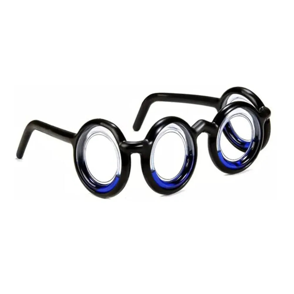 Anti Vertigo Glasses Motion Sickness Glasses,Relieve Carsickness Seasickness Glasses,No Lens Liquid Glasses for Adults or Kids