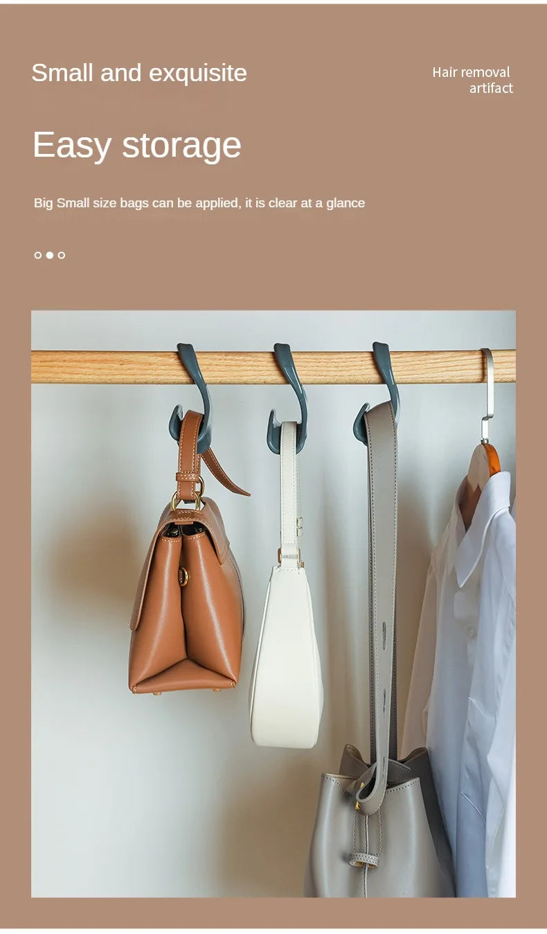 5pcs bag hanger hook Handbag hat scarf storage rack wardrobe backpack hook Handbag Holder Storage Rack Organization