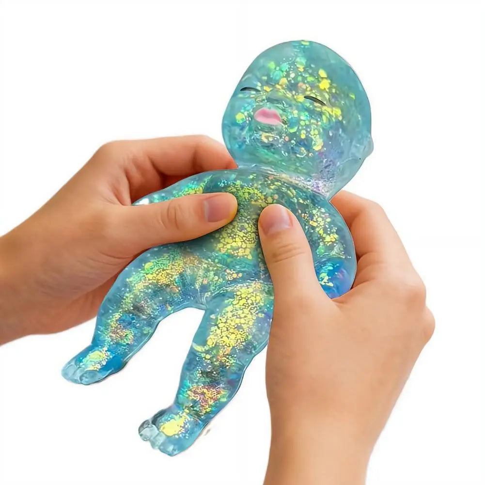 Vivid Sugar Baby Squeeze Toy Squishy Baby Slow Stress Ball Rebound Decompression Toy For Adult Kid Relieve Stress Home Decor