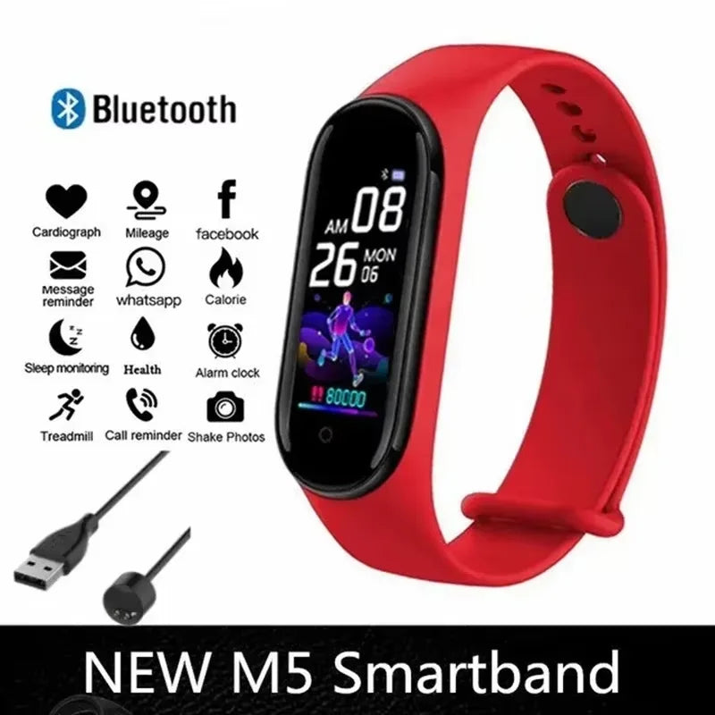 Lenovo Smart band Movement Watch Step count Bluetooth Synchronous Phone Information Smartwatch For Men Women Students 2025 New