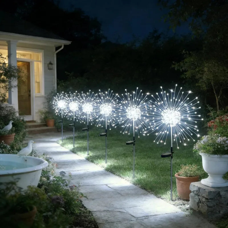 Outdoor Decoration Light Solar Firework Lights Waterproof Sparkles Landscape Fairy Light Garden Lights Yard Patio Pathway