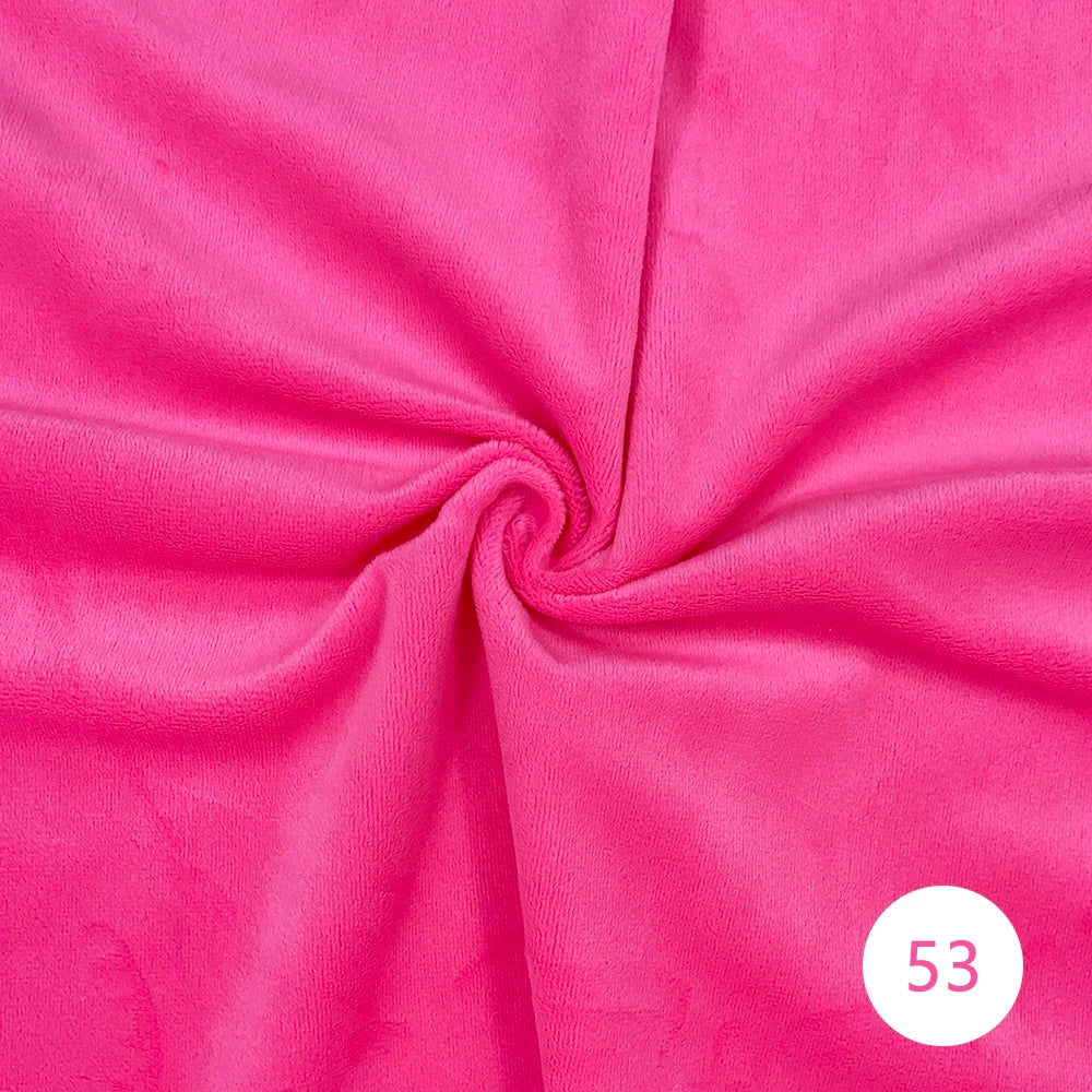 1.5mm Super Soft Short Plush Fabric Thick Crystal Super Soft Flannel Plush Toy Handmade Diy Fabric 45x50cm