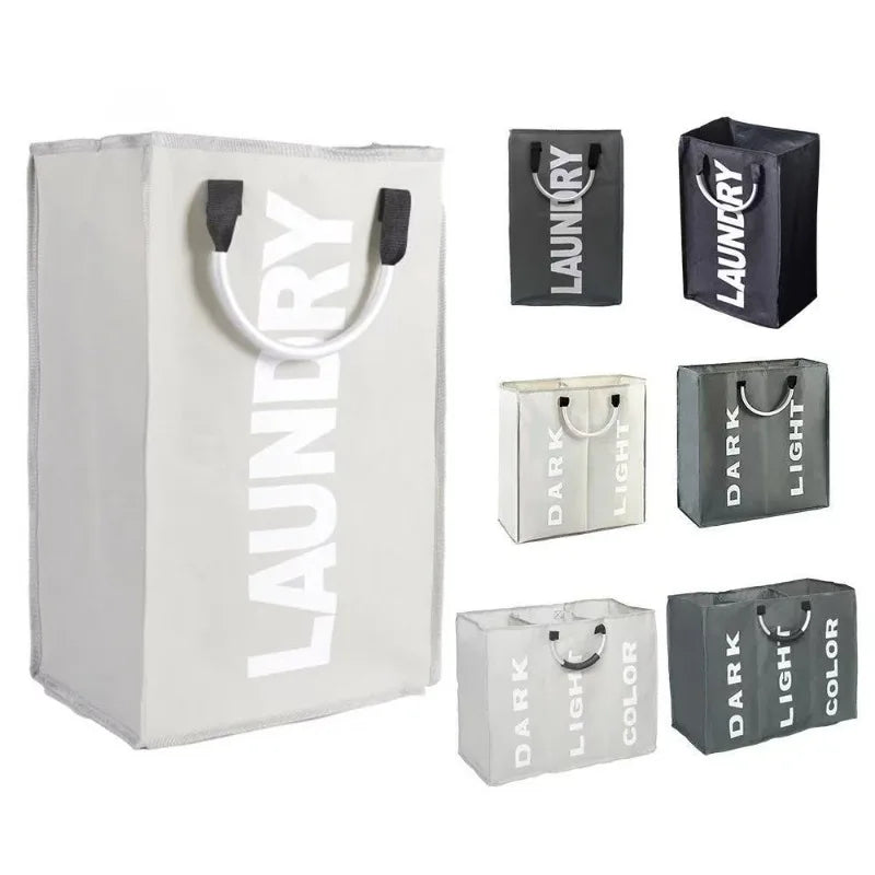 Oxford Cloth Foldable Laundry Hamper with Handles for Dirty Clothes Storage and Organization
