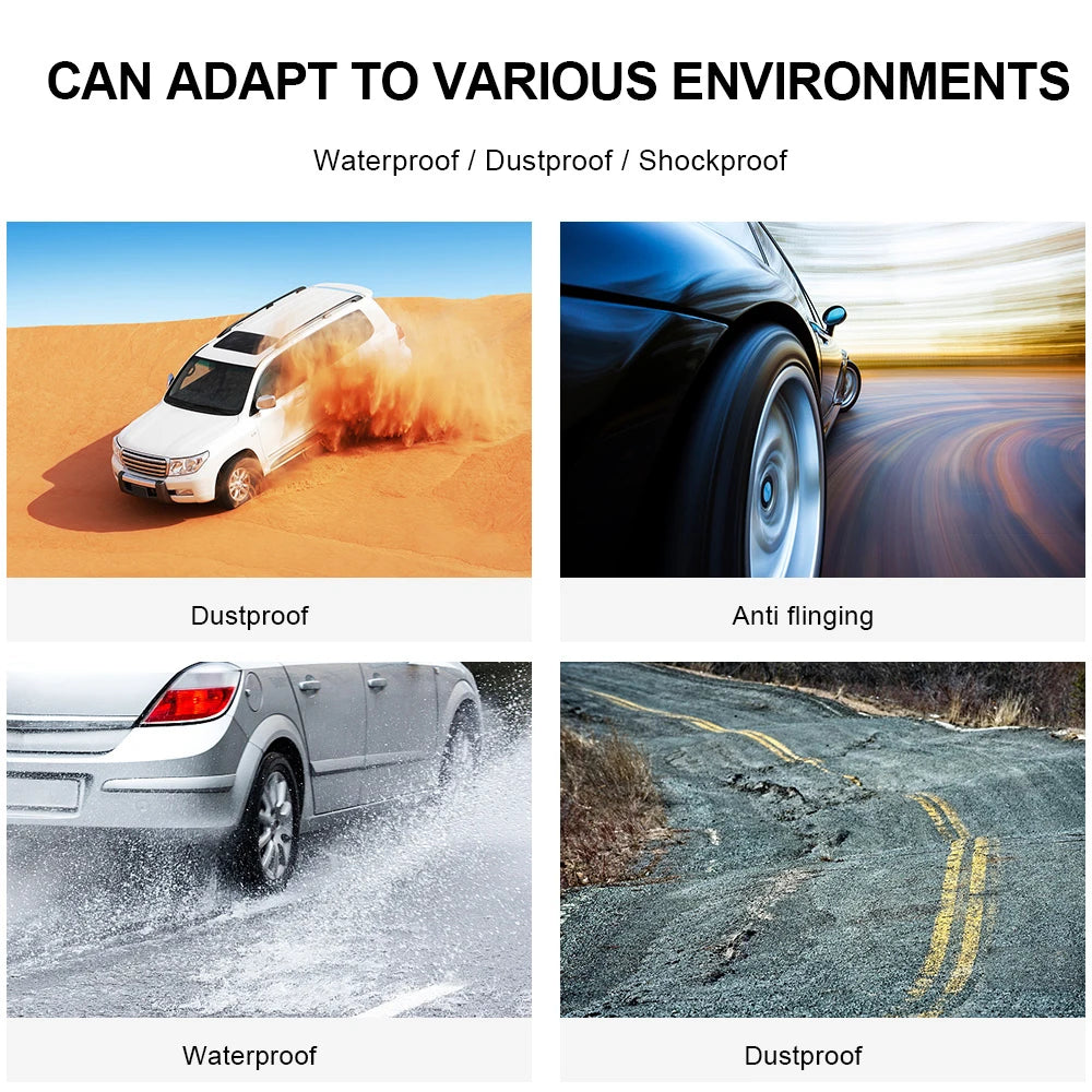 Tire Pressure Monitoring System Temperature Warning New C External Battery Version Sensors Solar TPMS Car Tyre Pressure Monitor