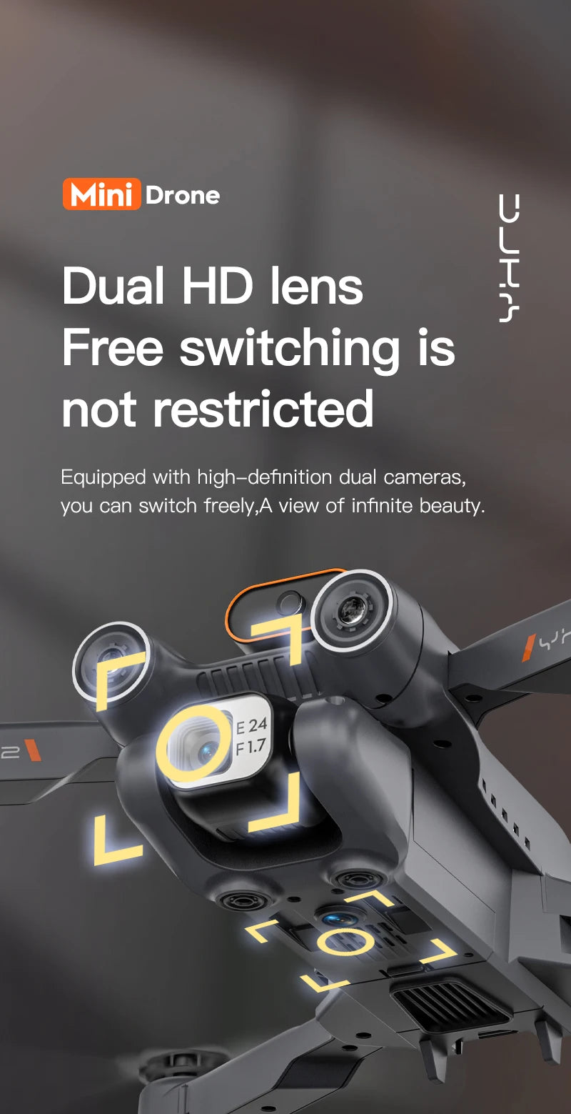 8K Dual Camera Obstacle Avoidance Drone Aerial Photography Laser Obstacle Avoidance Option Flow Helicopter Gift Toy Kid RC Drone