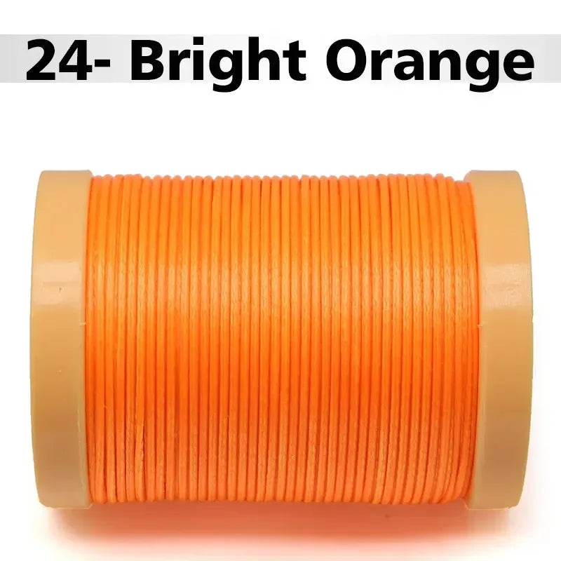 Handmade Flat Wax Thread for Leather Craft, Hand Stitching, DIY Wax Coated Strings, Repair Shoes, Sewing Tools, 0.8mm, 1.0mm