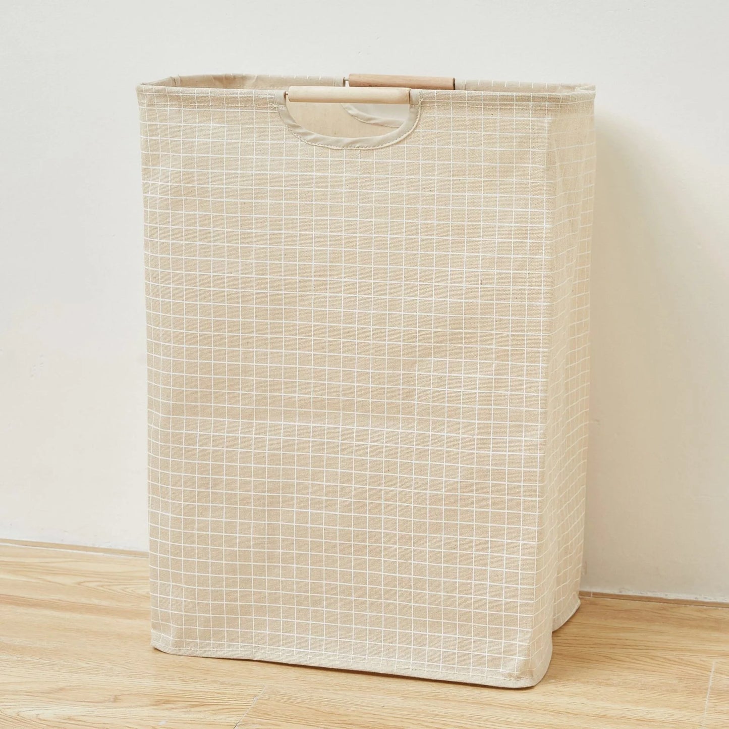 Waterproof Laundry Basket Cotton Linen Dirty Clothes Dirty Fabric Storage Basket Foldable Large Size Sundries Organizer  ﻿