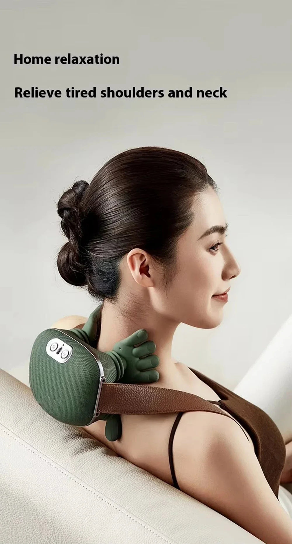 New shoulder and neck massager, neck massager, fully automatic charging finger press hand massager (without heating)