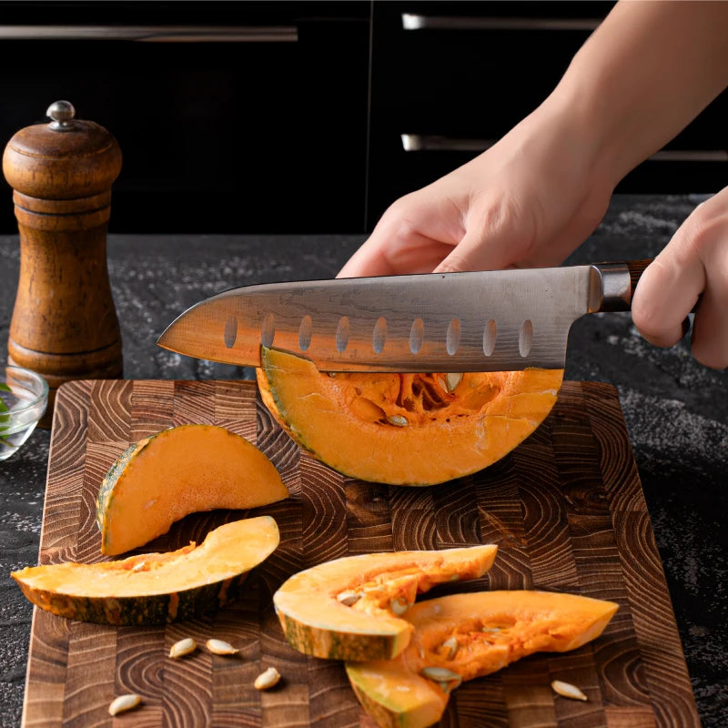 Large Size,High Quality Teak Wood Cutting Board:16.5*11.8 Inch/13.3*9.5 Inch,1 Inch Thick，Suitable For Christmas，Halloween