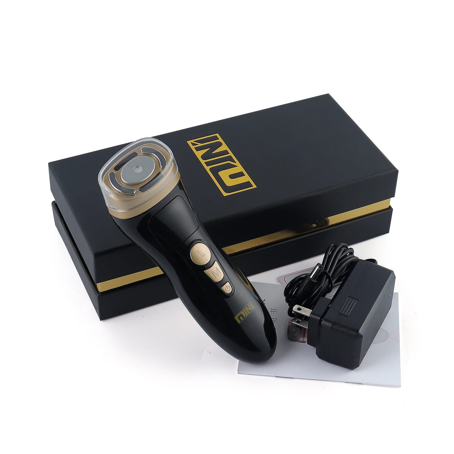 Mini HIFU Machine Ultrasonic RF EMS HIFU Facial Lifting Skin Tightening Device Face Chin Neck Eye Anti Wrinkle Massager Home Use