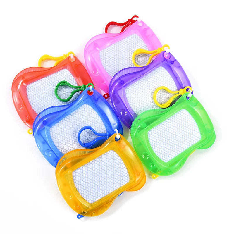 6/12PCS Magnetic Drawing Board Erasable Writing Pad Mini Keychain Kids Birthday Party Favors for guest Pinata Goodie Bag Filler