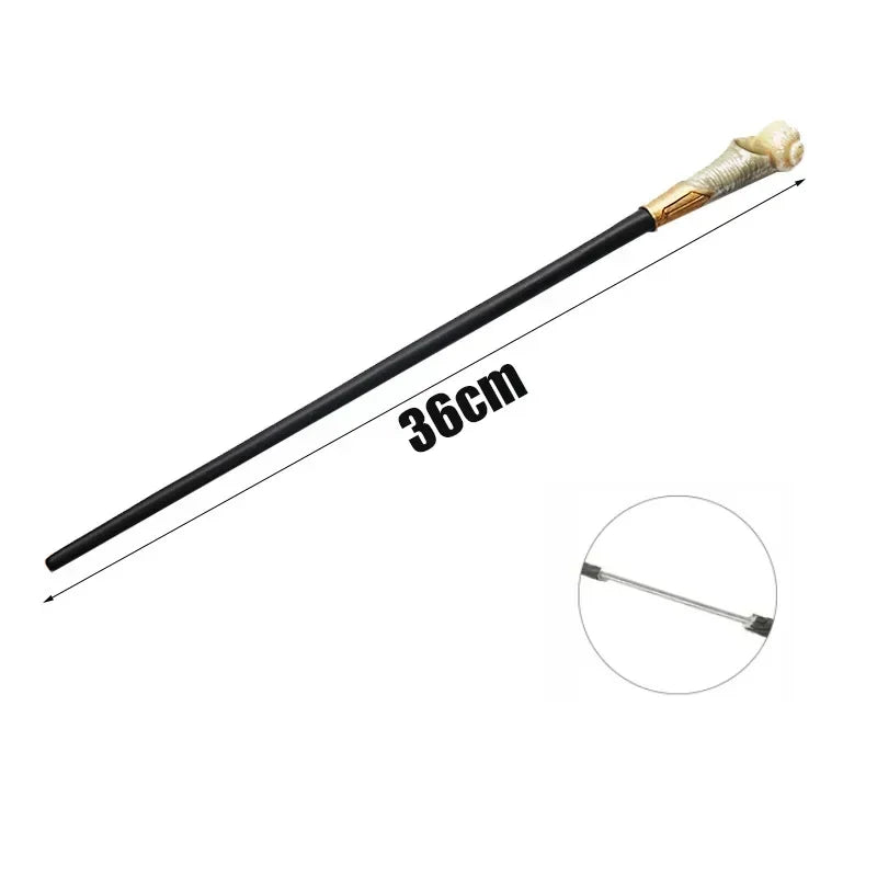 New Anime Cosplay Metal Core Magic Wand Harri Decoration Toy Accessories For Bacchetta Di Plastic Pottee Magic Stick