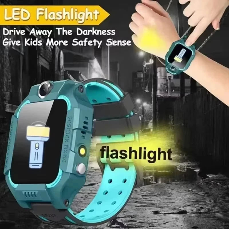 Lenovo 4G Kids Smart Watch 8K Camera SOS GPS Tracker Sim Card Call Waterproof Child Watch for Boys Girls Birthday Gift Android