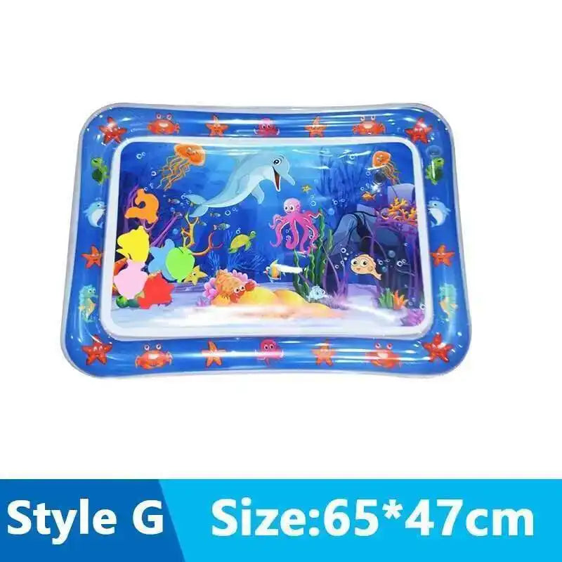 Cats Sensory Water Play Mat With Fish Thickened Inflatable Pet Water Bed Dog Play Sensory Toy Water For Pet Play Interactive Fun